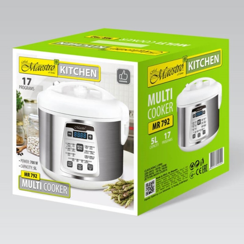 Multicooker 5l, 17 programów, 700W  MR-792 | PartsPC.pl