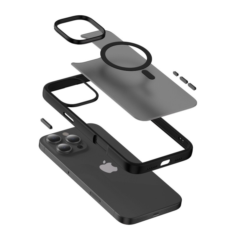Etui z MagSafe Hybrid Frost MAG Cover do iPhone 16 Pro (czar… | PartsPC.pl