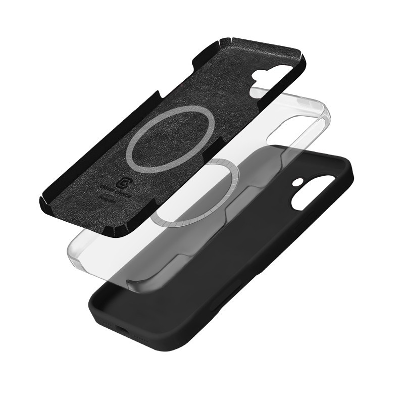 Etui Color Cover Magnetic iPhone 16 MagSafe (czarny) | PartsPC.pl