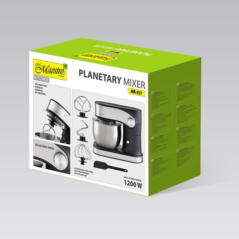 Robot planetarny z misą 3l,  1200W  MR-557 | PartsPC.pl