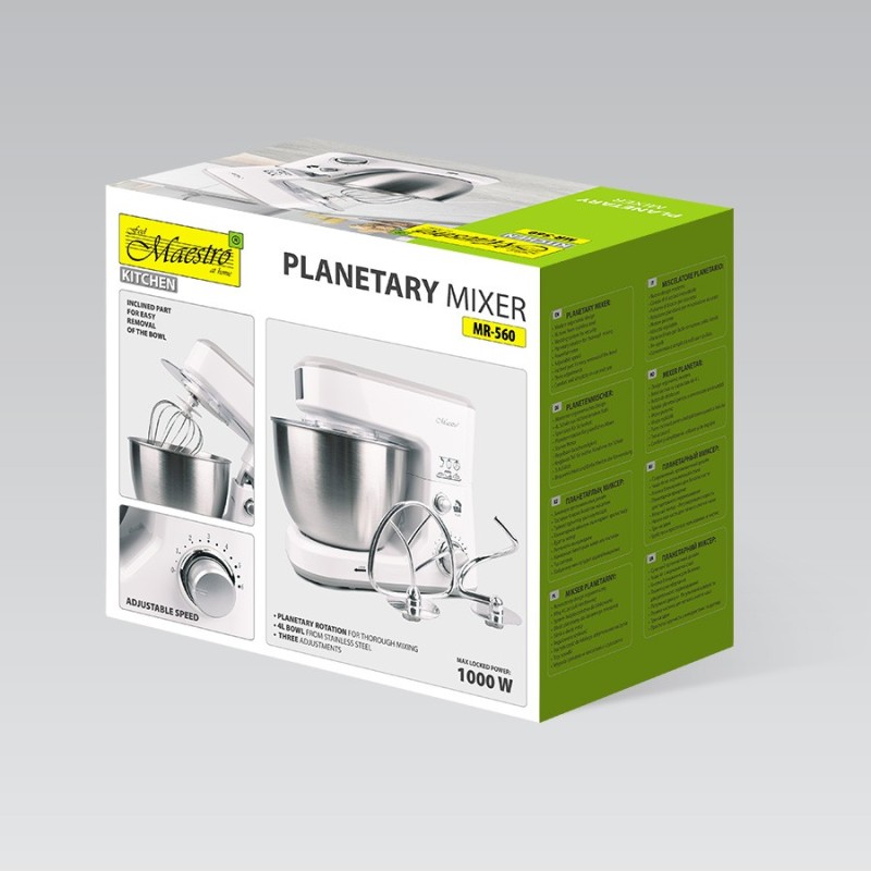 Robot planetarny z misą 4L, 1000W  MR-560 | PartsPC.pl