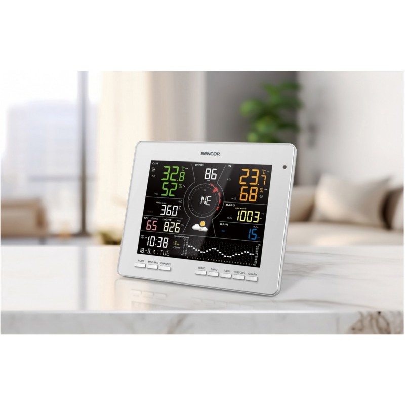 Profesjonalna Stacja meterologiczna wifi SMART z czujnik 7w1 | PartsPC.pl