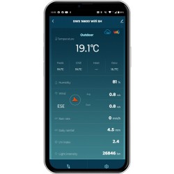 Profesjonalna Stacja meterologiczna wifi SMART z czujnik 7w1 | PartsPC.pl