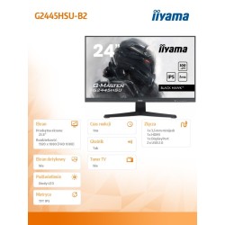 Monitor 23,8 cala G2445HSU-B2 IPS, FHD, 100Hz, 1ms, 2xUSB, 3… | PartsPC.pl
