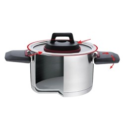 Garnek ze składanymi uchwytami  22cm, 4,2l  MR-3530-22 | PartsPC.pl