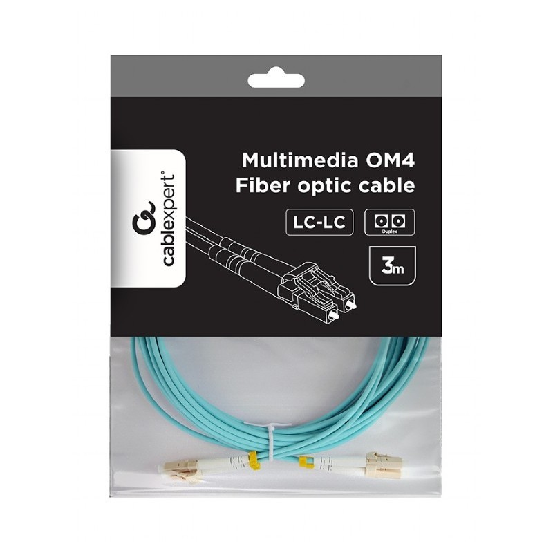 Kabel światłowodowy wielomodowy duplex  OM4 50/125, LC/LC, 3… | PartsPC.pl