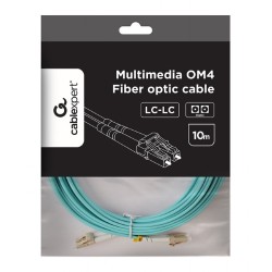 Kabel światłowodowy wielomodowy duplex OM4 50/125,LC/LC,10m | PartsPC.pl