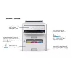 Drukarka EP-C800RDW kolor A4/34ppm/3.8pl/(W)LAN/PCL6 | PartsPC.pl