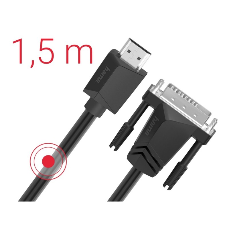 Kabel HDMI DVI/D 4k 1,5m | PartsPC.pl