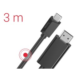 Kabel USB-C HDMI 4k 3m | PartsPC.pl