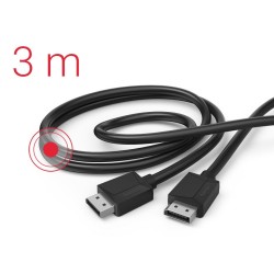 Kabel displayport DP 1.2 ultra HD 4k 3m | PartsPC.pl