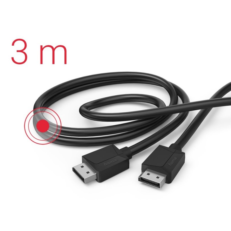 Kabel displayport DP 1.2 ultra HD 4k 3m | PartsPC.pl
