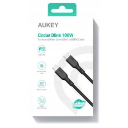 CB-KCC101 kevlarowy kabel USB C - USB C | 1m | 5A | 100W PD … | PartsPC.pl