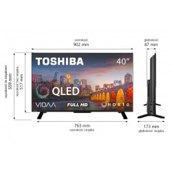 Telewizor LED 40 cali 40QV2F63DG | PartsPC.pl
