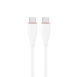 Kabel USB C(M) do USB C(M) 1.5M biały | PartsPC.pl