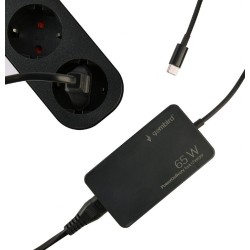 Ładowarka uniwersalna 65W USB-C FC czarna | PartsPC.pl