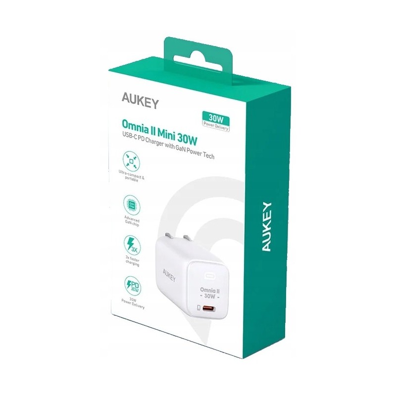 PA-B1L White Omnia II Mini ładowarka sieciowa 1xUSB-C PowerD… | PartsPC.pl