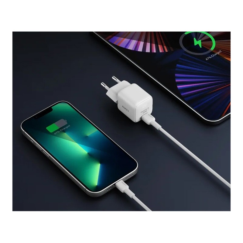 PA-B1L White Omnia II Mini ładowarka sieciowa 1xUSB-C PowerD… | PartsPC.pl
