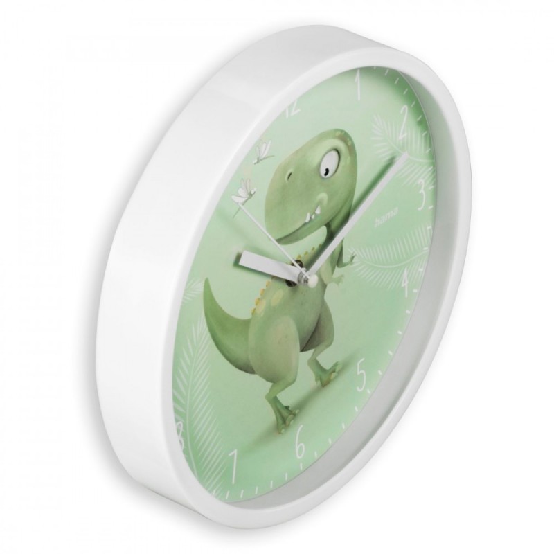 Zegar ścienny Dino dziecięcy 25cm | PartsPC.pl