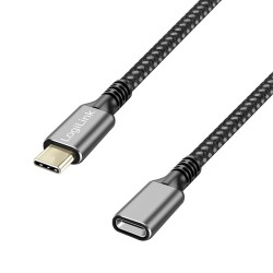 Kabel USB3.2 gen1 TypeC do USB-C/F, PD, 2m | PartsPC.pl