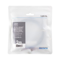Kabel USB3.2 gen1 TypeC do USB-C/F, PD, 2m | PartsPC.pl