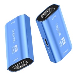 Repeater HDMI, 8K/60HZ, HDCP2.3, Alu, niebieski | PartsPC.pl