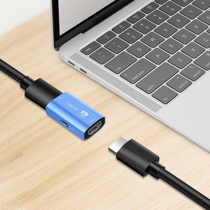 Repeater HDMI, 8K/60HZ, HDCP2.3, Alu, niebieski | PartsPC.pl