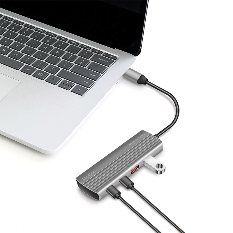 Hub USB3.2 Gen2,2xUSB-A , 5X USB-C, PD. 100W | PartsPC.pl