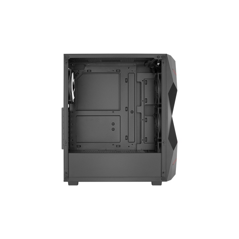 Obudowa Volcan Czarna Mid Tower RGB | PartsPC.pl