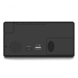Budzik elektroniczny Ibiza Czarny | PartsPC.pl