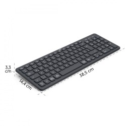 Klawiatura WK-300 bezprzewodowa Czarna | PartsPC.pl
