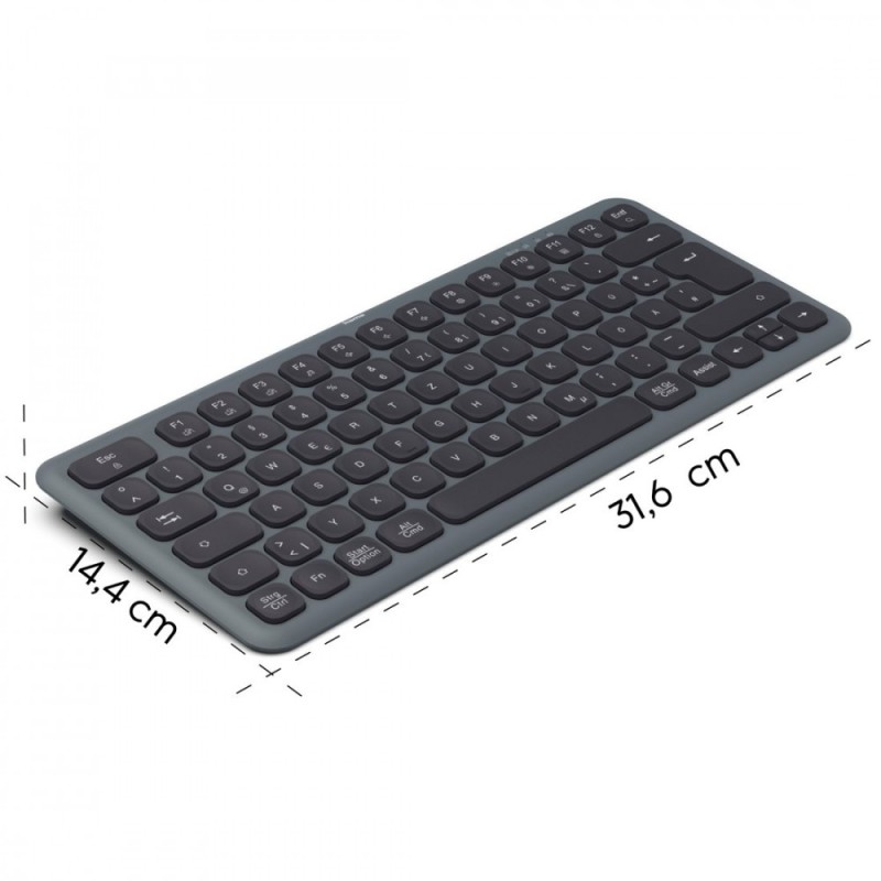 Klawiatura WK-500 multi device Czarno-szara | PartsPC.pl