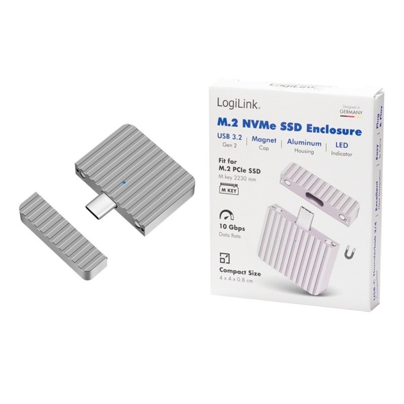 Micro kieszeń USB3.2 1x Gen2, USB-C, PCOe NVMe | PartsPC.pl