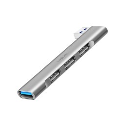 Smukły HUB USB-A do 1x USB-A 3.0 3xUSB-A 2.0 | PartsPC.pl