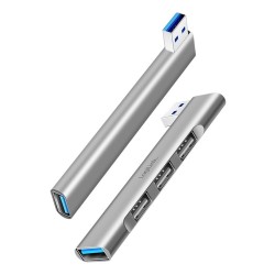 Smukły HUB USB-A do 1x USB-A 3.0 3xUSB-A 2.0 | PartsPC.pl