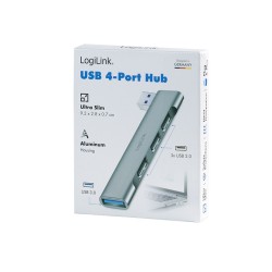 Smukły HUB USB-A do 1x USB-A 3.0 3xUSB-A 2.0 | PartsPC.pl