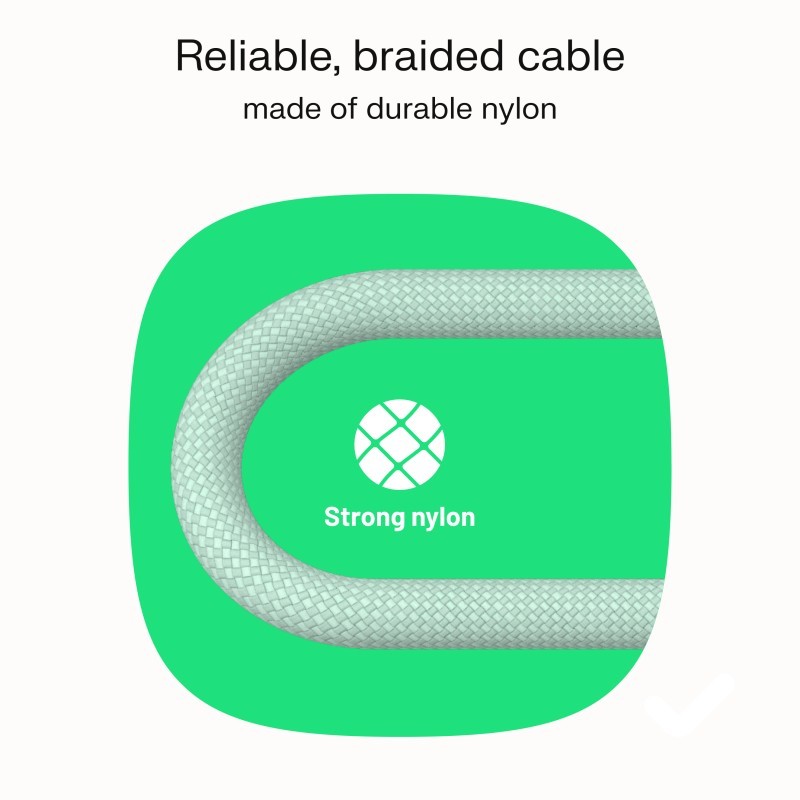 Kabel USB-C-USB-C PowerStream 100W oplot 1,2m czarny | PartsPC.pl