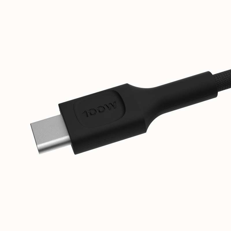 Kabel USB-C-USB-C PowerStream 100W oplot 1,2m czarny | PartsPC.pl