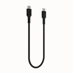 Kabel USB-C-USB-C PowerFlex 100W silikonowy 1.2m czarny | PartsPC.pl