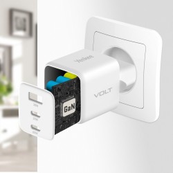 Ładowarka sieciowa 3xUSB 65W 3,24A Power Delivery 3.0 QC4.0 | PartsPC.pl