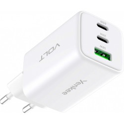Ładowarka sieciowa 3xUSB 65W 3,24A Power Delivery 3.0 QC4.0 | PartsPC.pl