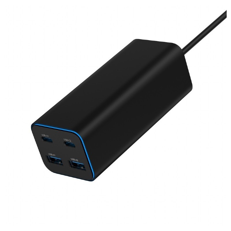 Ładowarka uniwersalna 100W GaN 2xUSB-A 2xUSB-C szybkie ładow… | PartsPC.pl