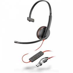 Zestaw słuchawkowy Blackwire 3210 USB-C + USB-C/A (Bulk) 8X2… | PartsPC.pl
