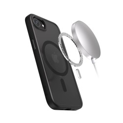 Hybrid Frost MAG Cover - Etui iPhone 16e MagSafe Czarne | PartsPC.pl