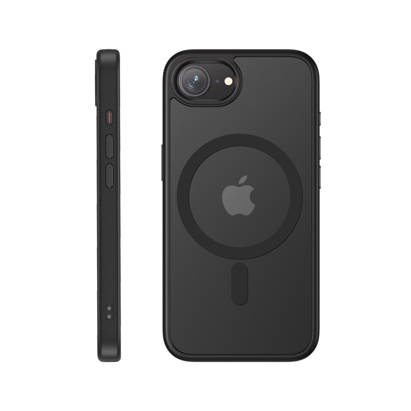Hybrid Frost MAG Cover - Etui iPhone 16e MagSafe Czarne | PartsPC.pl