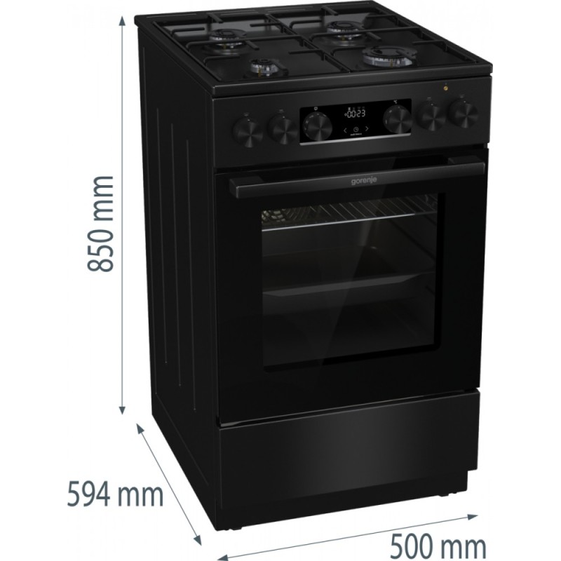 Kuchnia gazowo-elektryczna GKS5C70BJ | PartsPC.pl