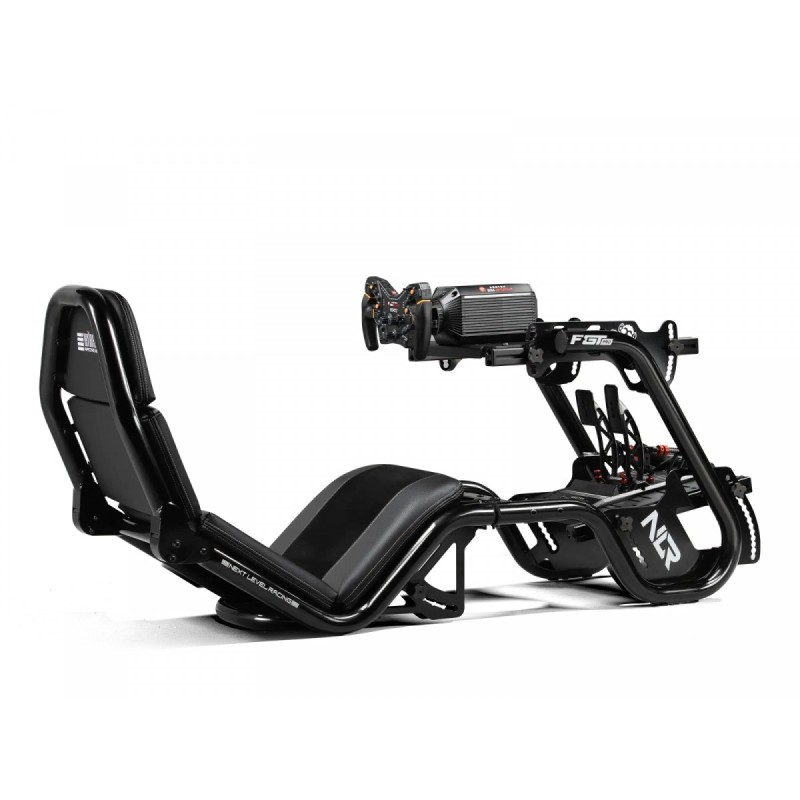 Kokpit symulatora wyścigowego F-GT Pro Formula and GT Black | PartsPC.pl