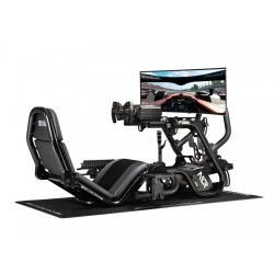 Kokpit symulatora wyścigowego F-GT Pro Formula and GT Black | PartsPC.pl