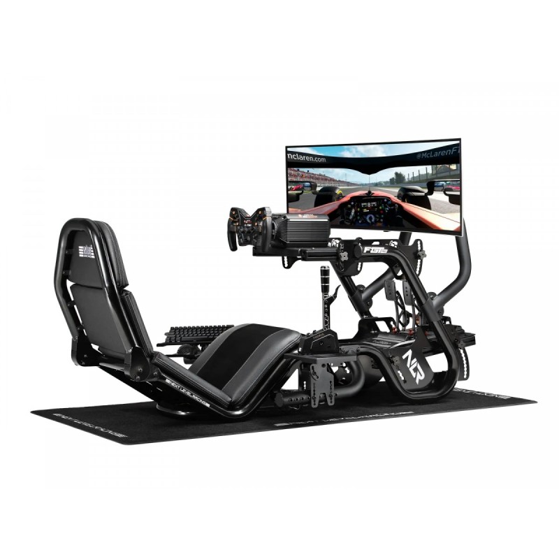 Kokpit symulatora wyścigowego F-GT Pro Formula and GT Black | PartsPC.pl