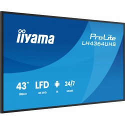 Monitor 43 cale LH4364UHS-B1AG 24/7,VA,ANDROID14,4K,500cd,40… | PartsPC.pl
